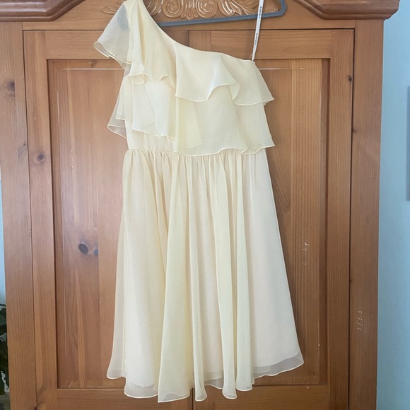NWT Chiffon One Shouldered Cocktail Dress! - Picture 2 of 6